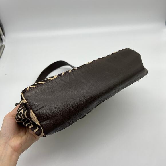 Adrienne Vittadini Geometric Canvas Embroidered Bag - Picture 13 of 15